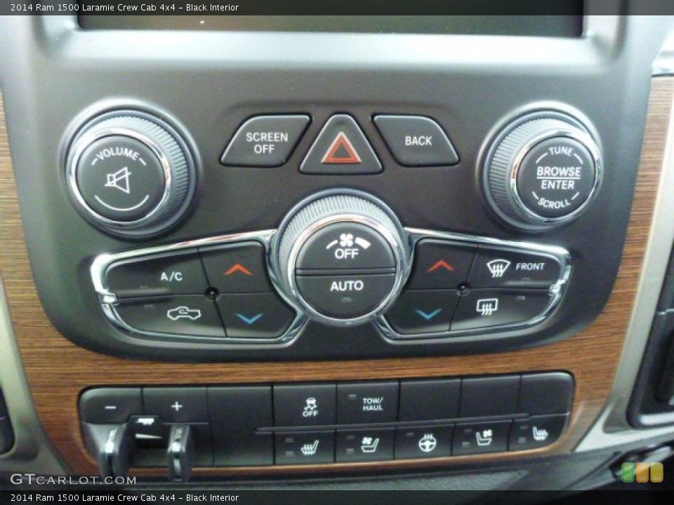 Black Interior Controls for the 2014 Ram 1500 Laramie Crew Cab 4x4 #97842426