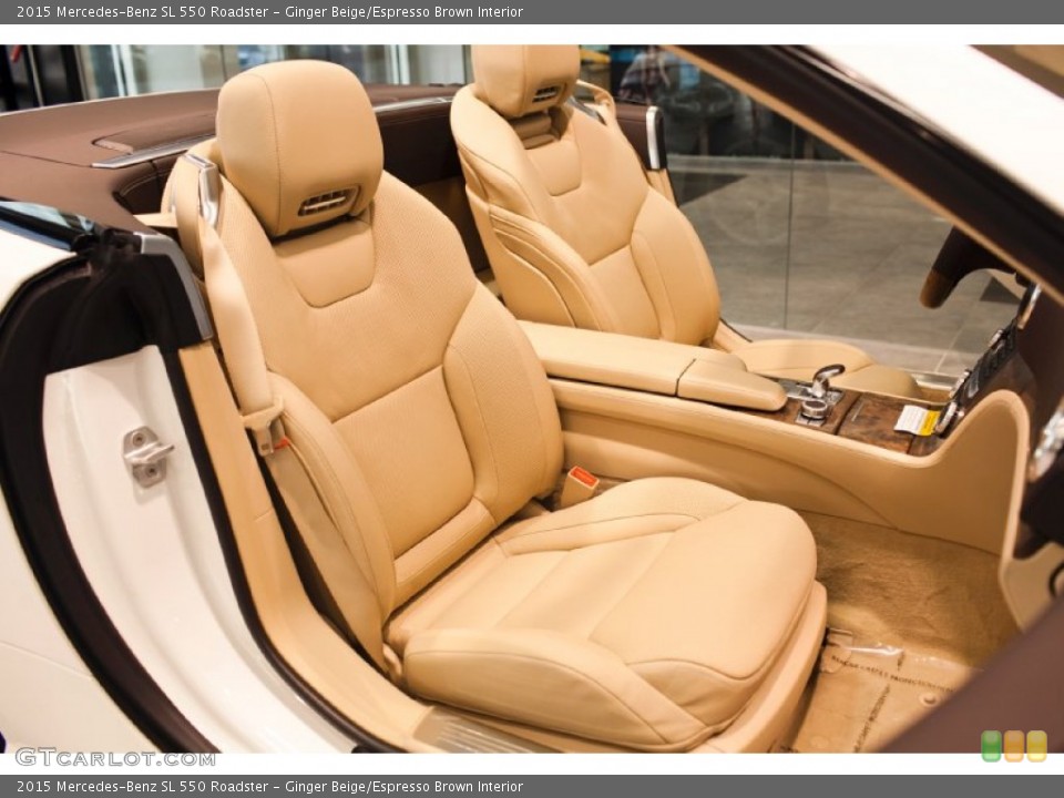 Ginger Beige/Espresso Brown Interior Front Seat for the 2015 Mercedes-Benz SL 550 Roadster #97844541