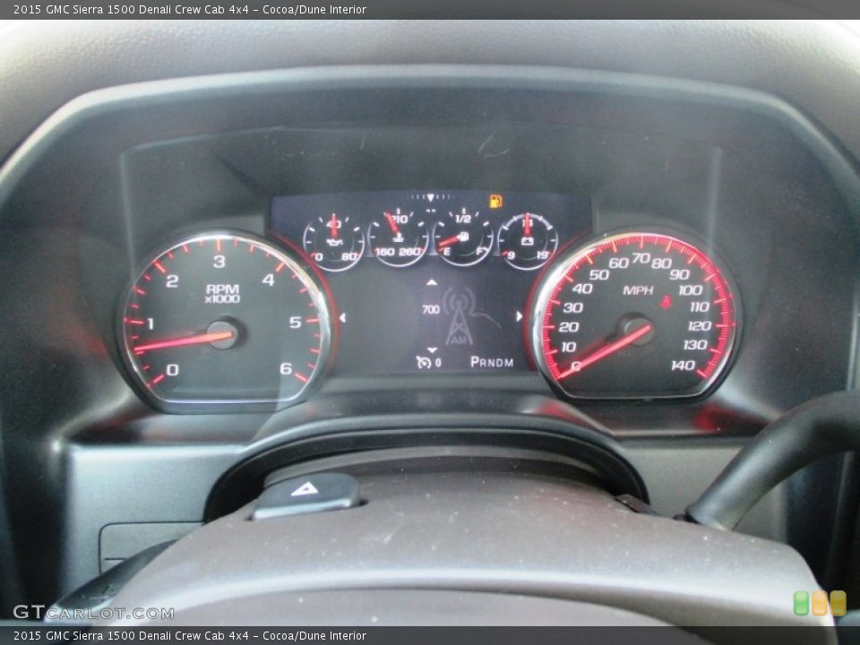 Cocoa/Dune Interior Gauges for the 2015 GMC Sierra 1500 Denali Crew Cab 4x4 #97846569