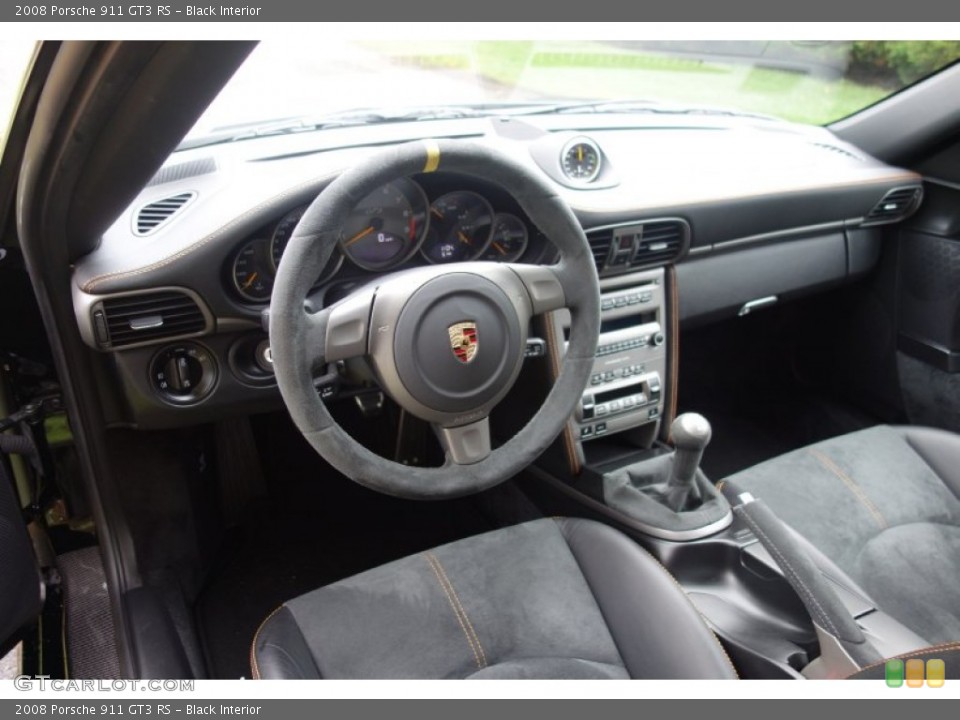 Black 2008 Porsche 911 Interiors