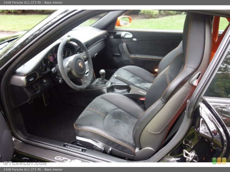 Black Interior Front Seat for the 2008 Porsche 911 GT3 RS #97851279