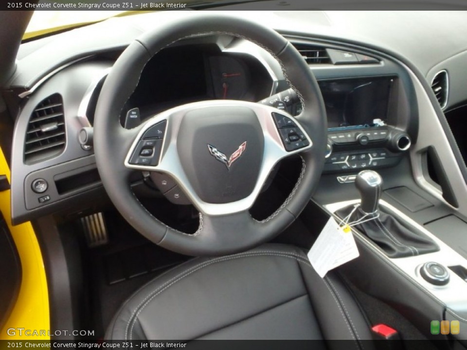 Jet Black Interior Dashboard for the 2015 Chevrolet Corvette Stingray Coupe Z51 #97854105