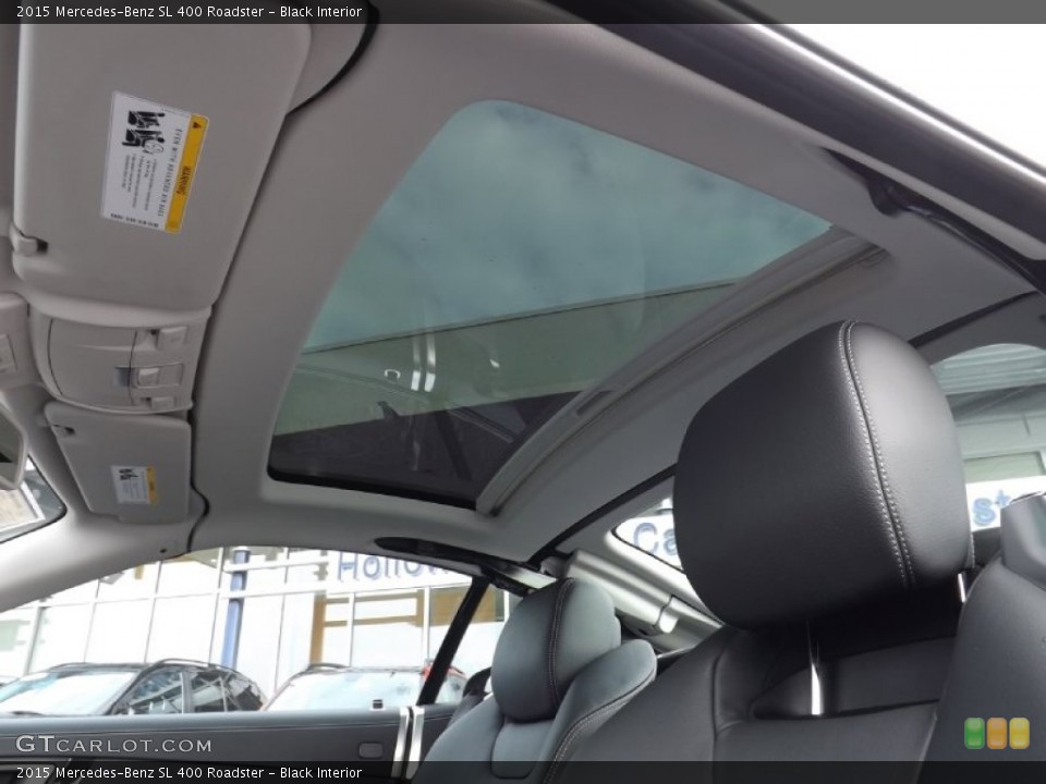 Black Interior Sunroof for the 2015 Mercedes-Benz SL 400 Roadster #97857615