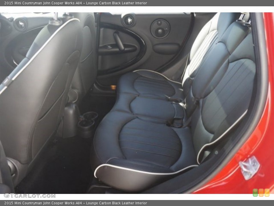 Lounge Carbon Black Leather Interior Rear Seat for the 2015 Mini Countryman John Cooper Works All4 #97860870