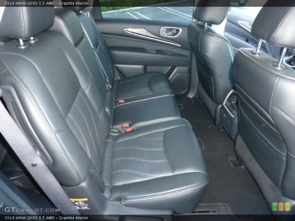 Graphite Interior Rear Seat for the 2014 Infiniti QX60 3.5 AWD #97868737