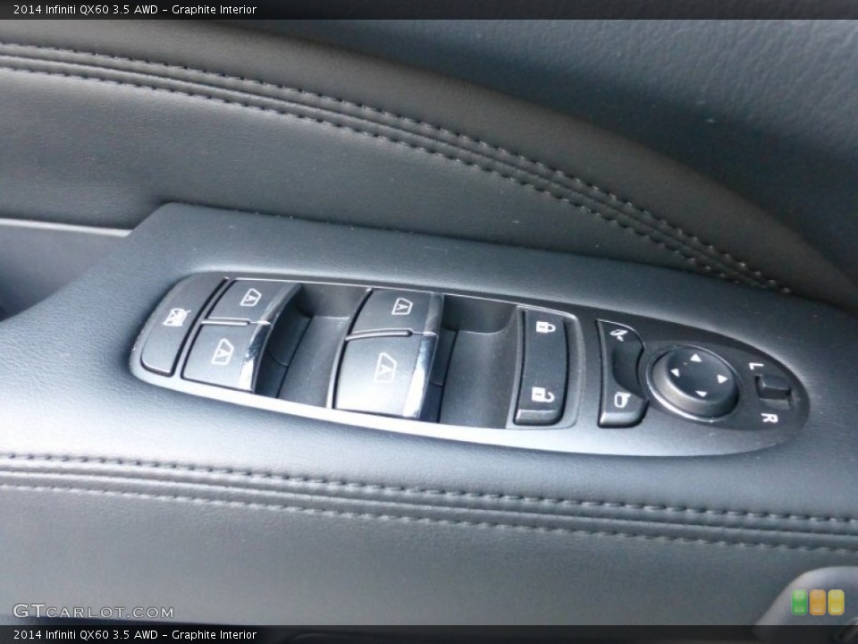 Graphite Interior Controls for the 2014 Infiniti QX60 3.5 AWD #97868845