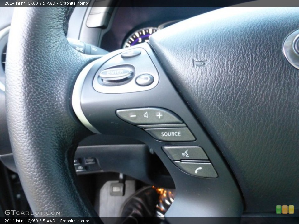 Graphite Interior Controls for the 2014 Infiniti QX60 3.5 AWD #97868869