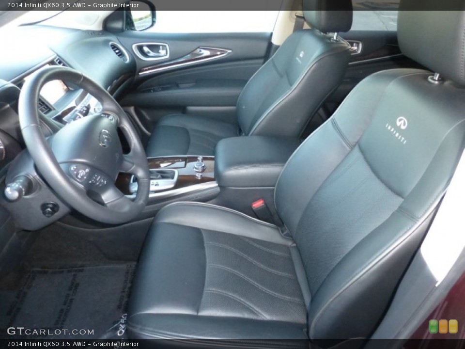 Graphite Interior Front Seat for the 2014 Infiniti QX60 3.5 AWD #97869682