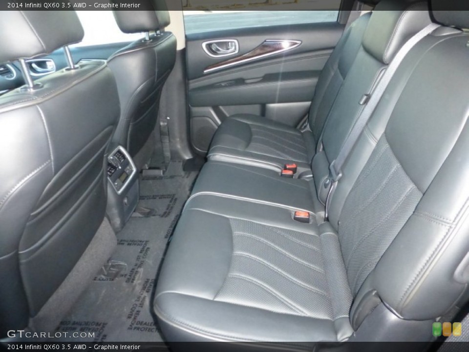 Graphite Interior Rear Seat for the 2014 Infiniti QX60 3.5 AWD #97869706