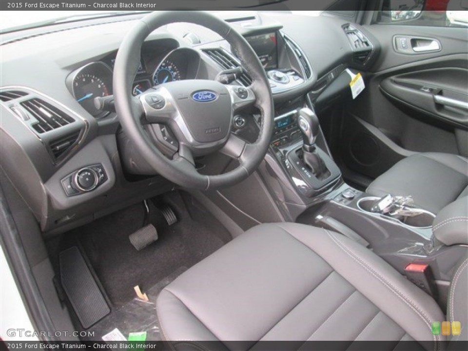 Charcoal Black Interior Prime Interior for the 2015 Ford Escape Titanium #97888096