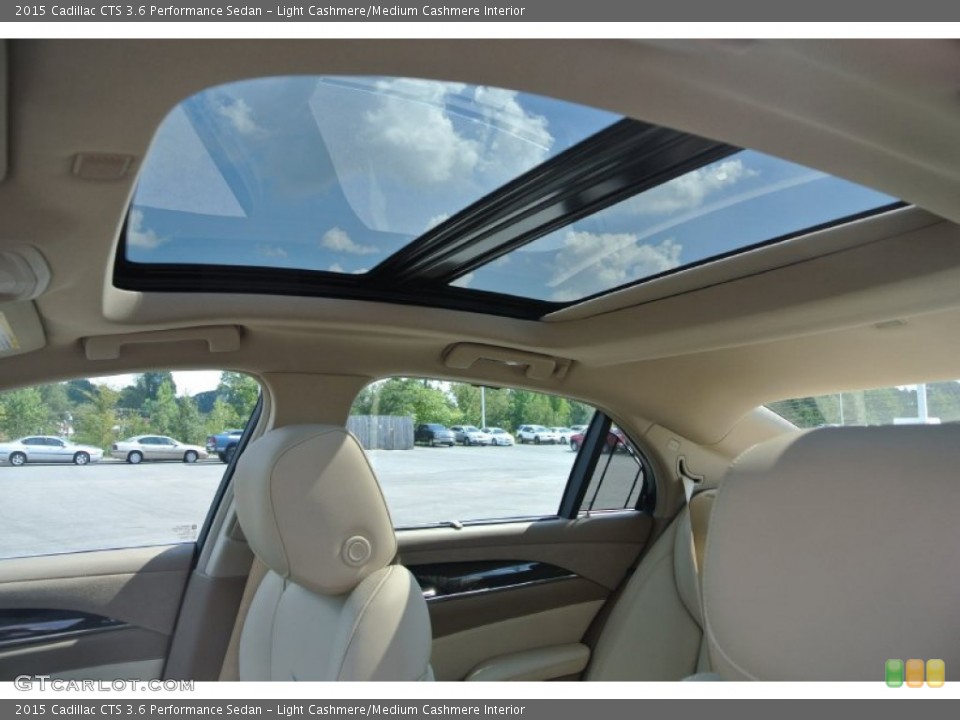Light Cashmere/Medium Cashmere Interior Sunroof for the 2015 Cadillac CTS 3.6 Performance Sedan #97901860