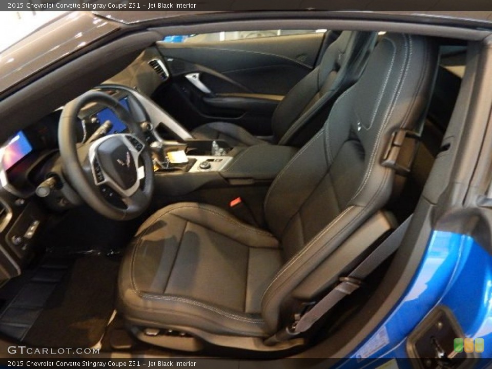 Jet Black Interior Front Seat for the 2015 Chevrolet Corvette Stingray Coupe Z51 #97911133