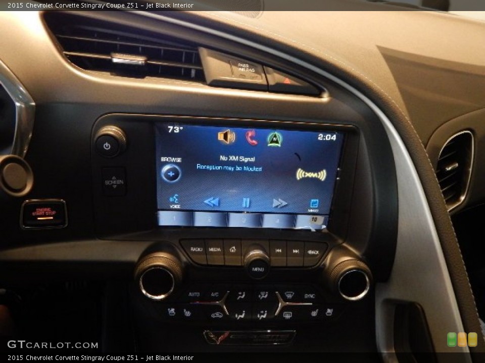 Jet Black Interior Controls for the 2015 Chevrolet Corvette Stingray Coupe Z51 #97911151