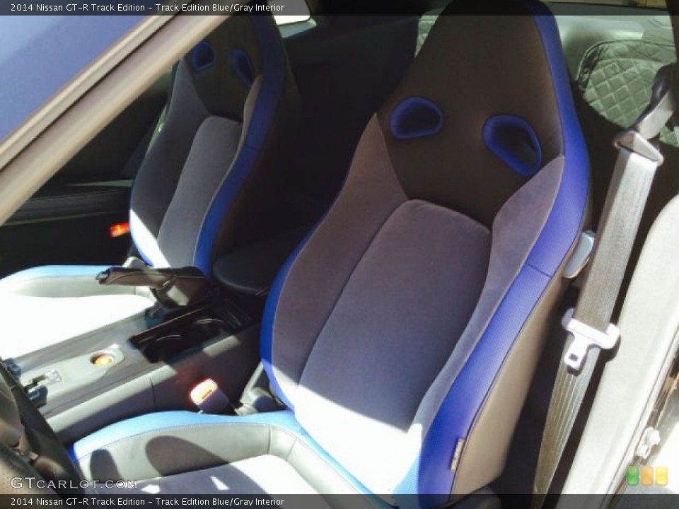 Track Edition Blue/Gray Interior Front Seat for the 2014 Nissan GT-R Track Edition #97914550