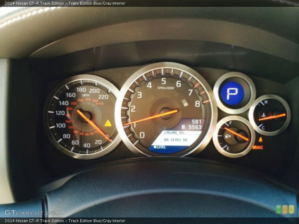 Track Edition Blue/Gray Interior Gauges for the 2014 Nissan GT-R Track Edition #97914585