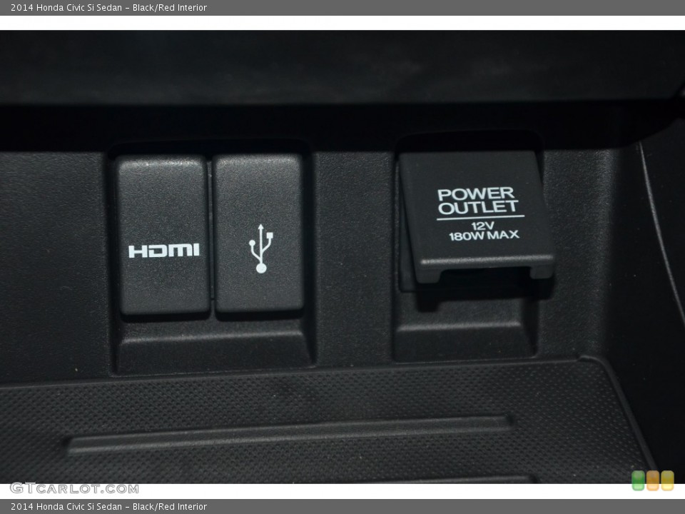 Black/Red Interior Controls for the 2014 Honda Civic Si Sedan #97916938