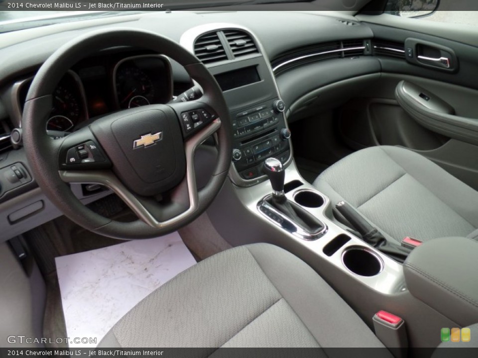 Jet Black/Titanium Interior Prime Interior for the 2014 Chevrolet Malibu LS #97920259