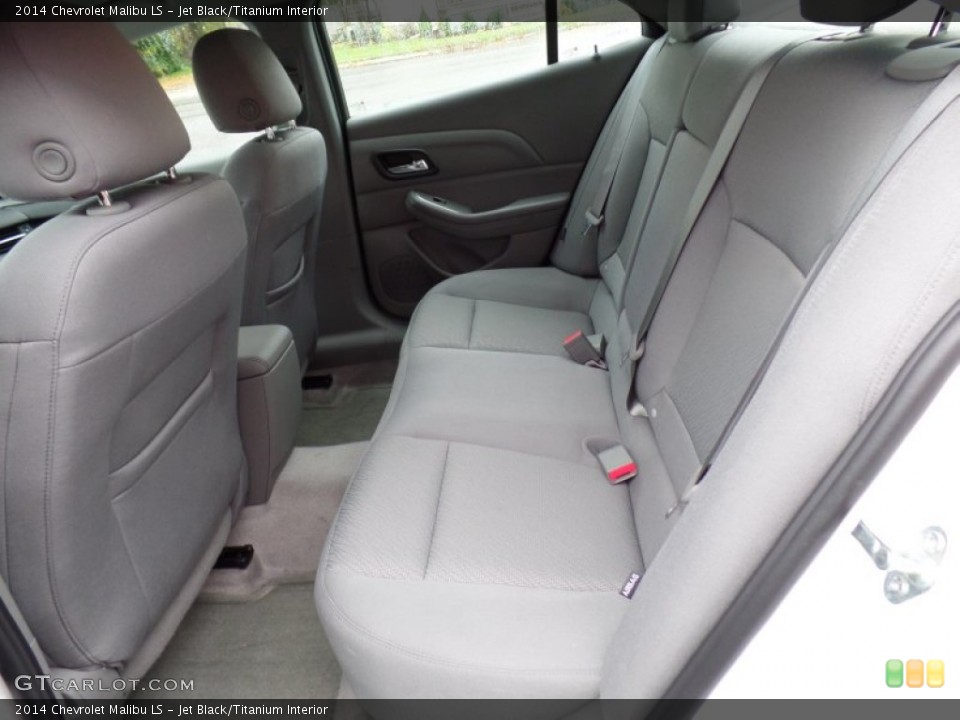 Jet Black/Titanium Interior Rear Seat for the 2014 Chevrolet Malibu LS #97920679