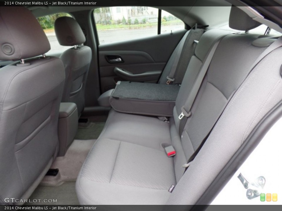Jet Black/Titanium Interior Rear Seat for the 2014 Chevrolet Malibu LS #97920742