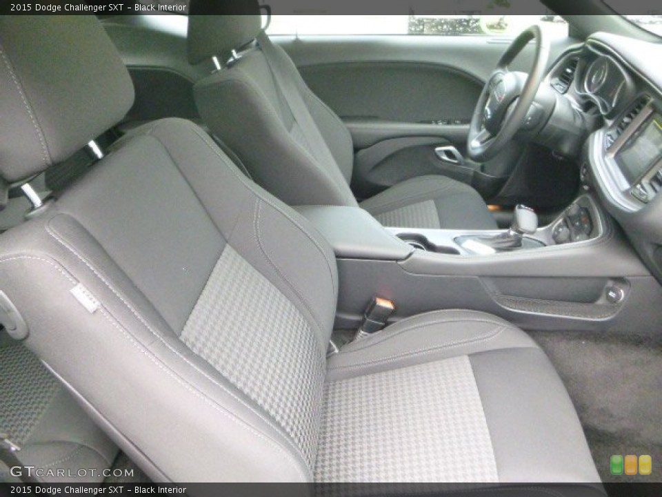 Black Interior Front Seat for the 2015 Dodge Challenger SXT #97922224