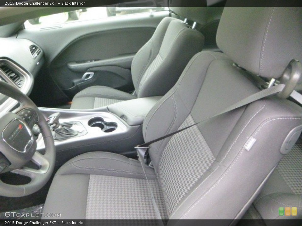 Black Interior Front Seat for the 2015 Dodge Challenger SXT #97922302