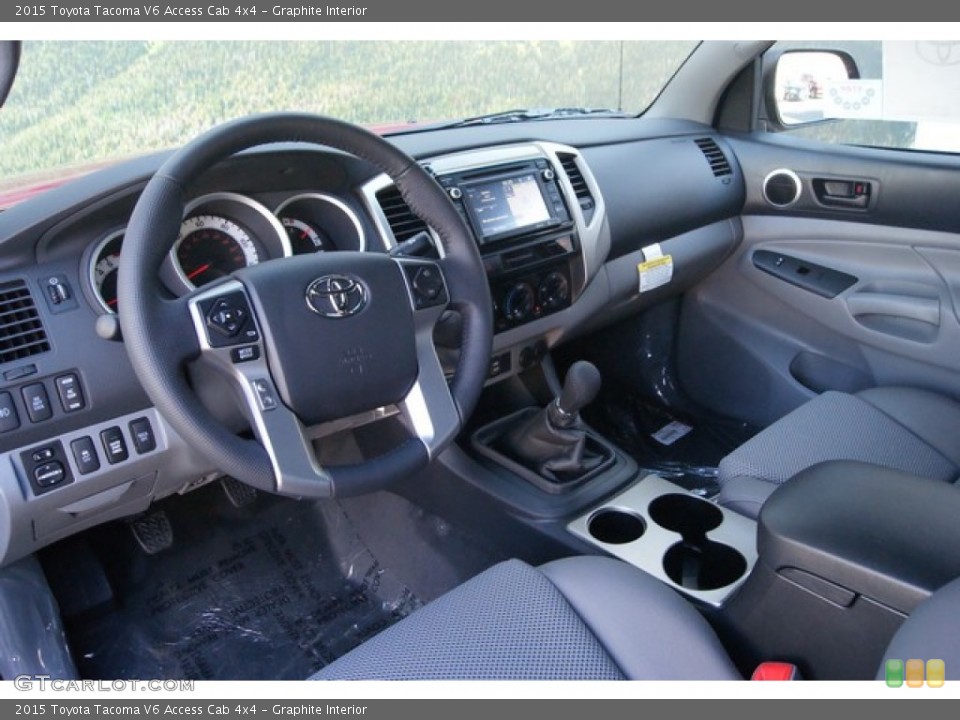 Graphite Interior Prime Interior for the 2015 Toyota Tacoma V6 Access Cab 4x4 #97922566