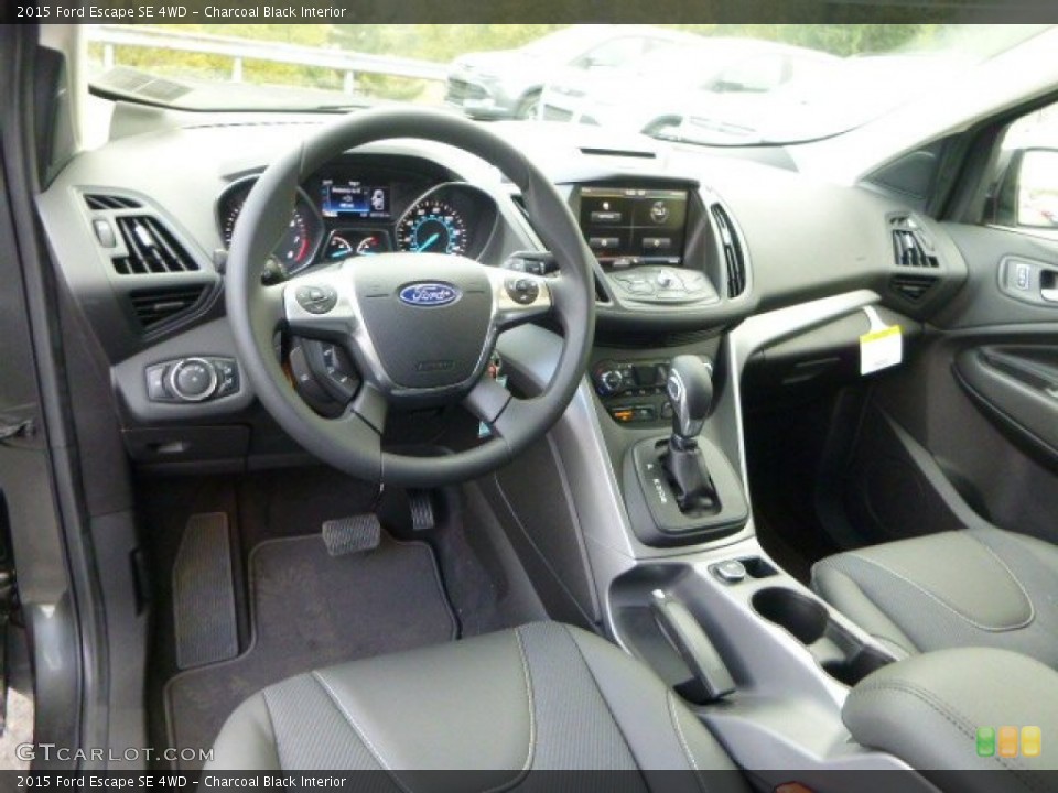 Charcoal Black Interior Prime Interior for the 2015 Ford Escape SE 4WD #97923102