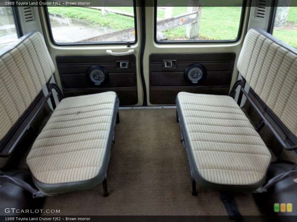 Brown Interior Rear Seat for the 1988 Toyota Land Cruiser FJ62 #97923805