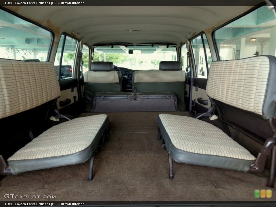 Brown Interior Rear Seat for the 1988 Toyota Land Cruiser FJ62 #97923979