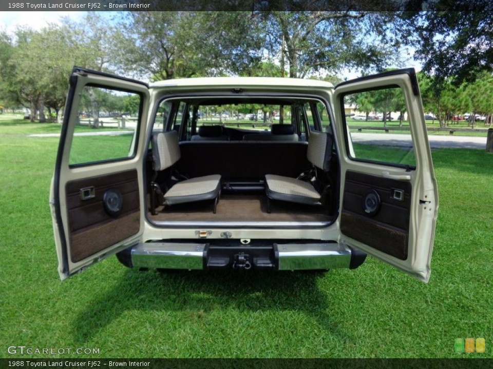 Brown Interior Trunk for the 1988 Toyota Land Cruiser FJ62 #97924324