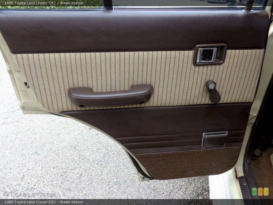 Brown Interior Door Panel for the 1988 Toyota Land Cruiser FJ62 #97924672