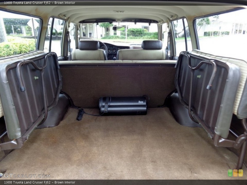 Brown Interior Trunk for the 1988 Toyota Land Cruiser FJ62 #97924741