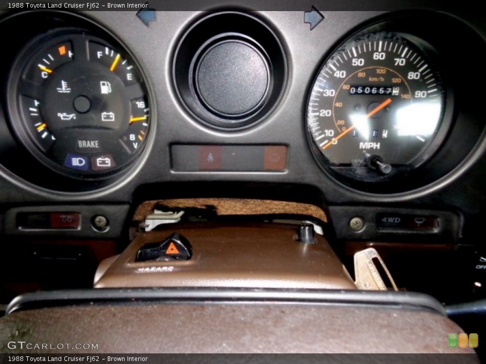 Brown Interior Gauges for the 1988 Toyota Land Cruiser FJ62 #97924759