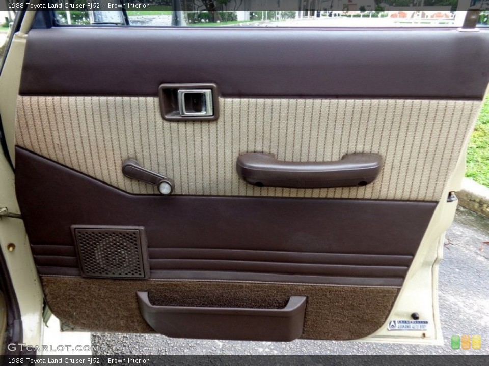 Brown Interior Door Panel for the 1988 Toyota Land Cruiser FJ62 #97924858