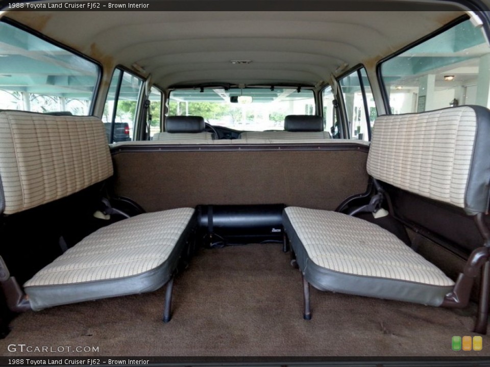 Brown Interior Rear Seat for the 1988 Toyota Land Cruiser FJ62 #97924900