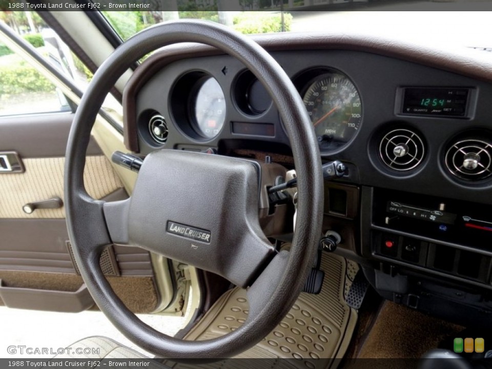 Brown Interior Controls for the 1988 Toyota Land Cruiser FJ62 #97925110