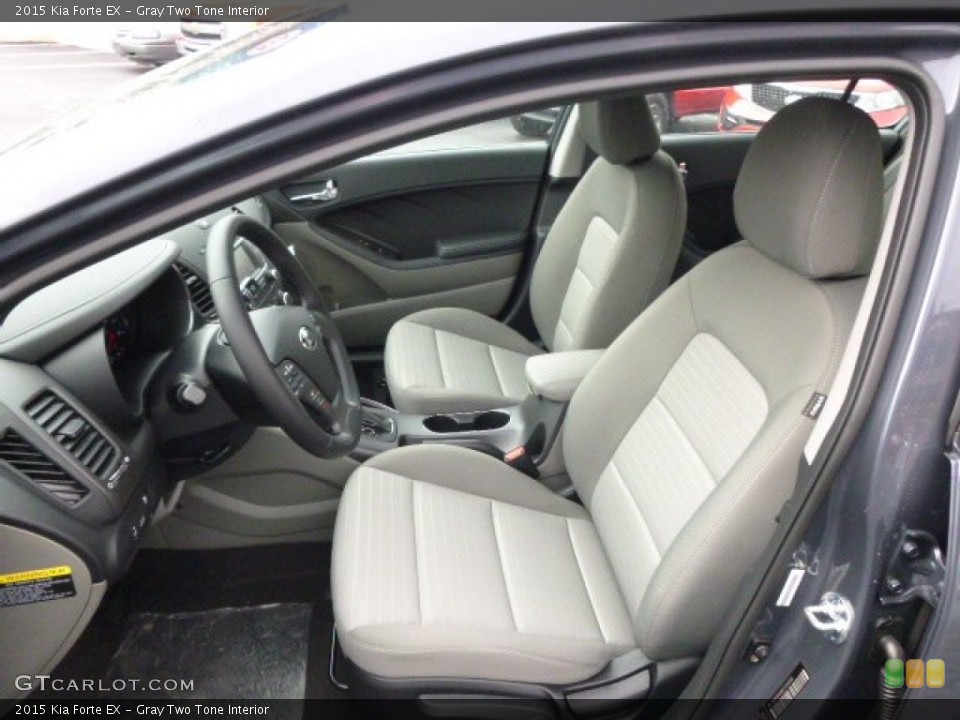 Gray Two Tone Interior Front Seat for the 2015 Kia Forte EX #97930391