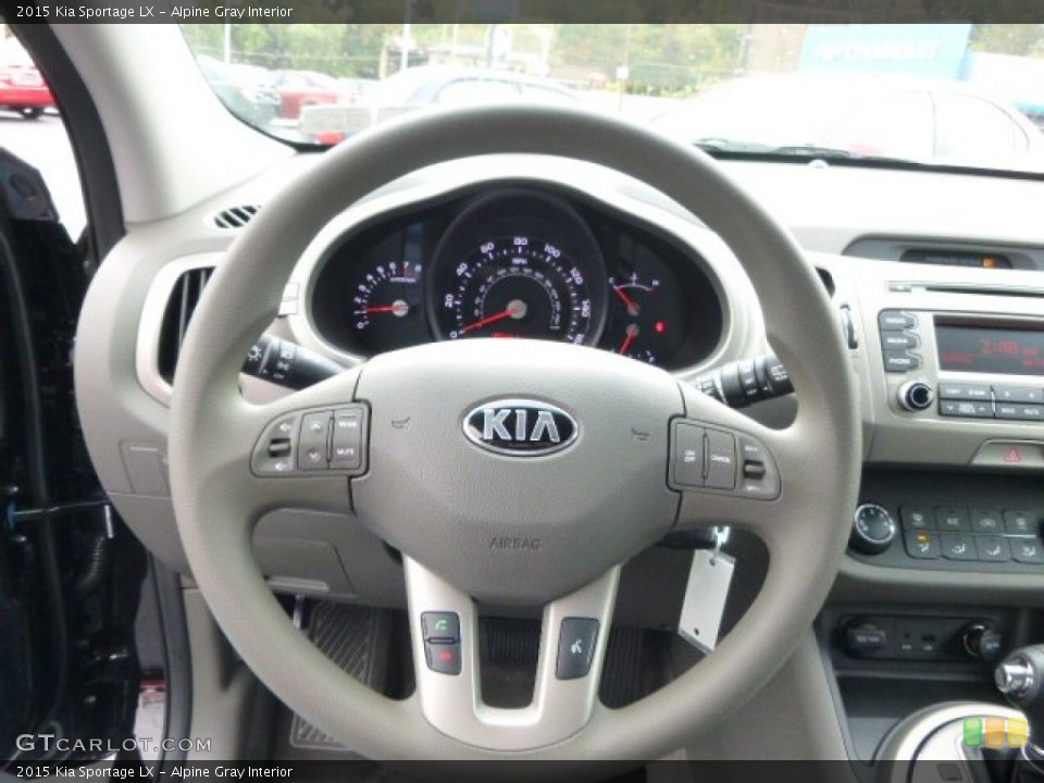 Alpine Gray Interior Steering Wheel for the 2015 Kia Sportage LX #97934823
