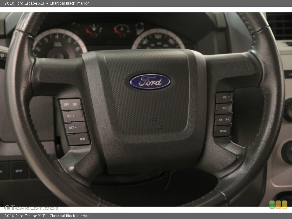 Charcoal Black Interior Steering Wheel for the 2010 Ford Escape XLT #97940762