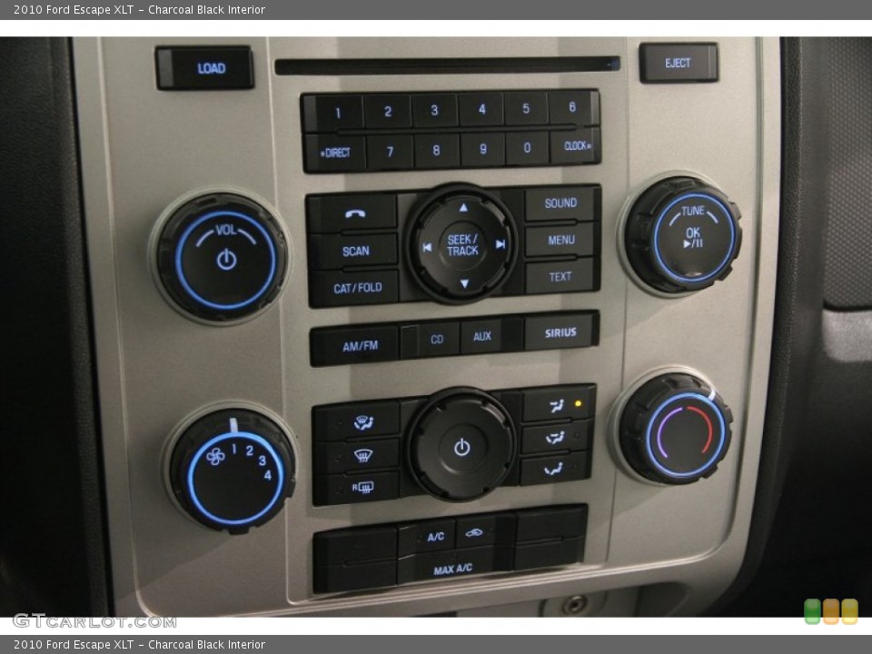 Charcoal Black Interior Controls for the 2010 Ford Escape XLT #97940861
