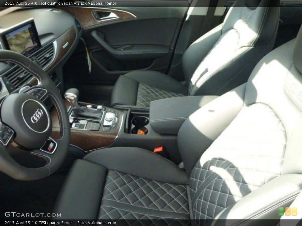 Black Valcona Interior Photo for the 2015 Audi S6 4.0 TFSI quattro Sedan #97947890