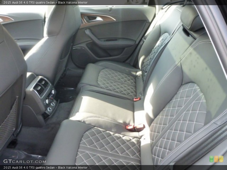 Black Valcona Interior Rear Seat for the 2015 Audi S6 4.0 TFSI quattro Sedan #97947908