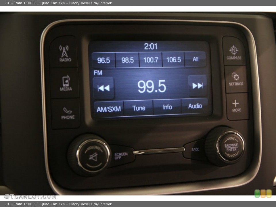 Black/Diesel Gray Interior Audio System for the 2014 Ram 1500 SLT Quad Cab 4x4 #97950353