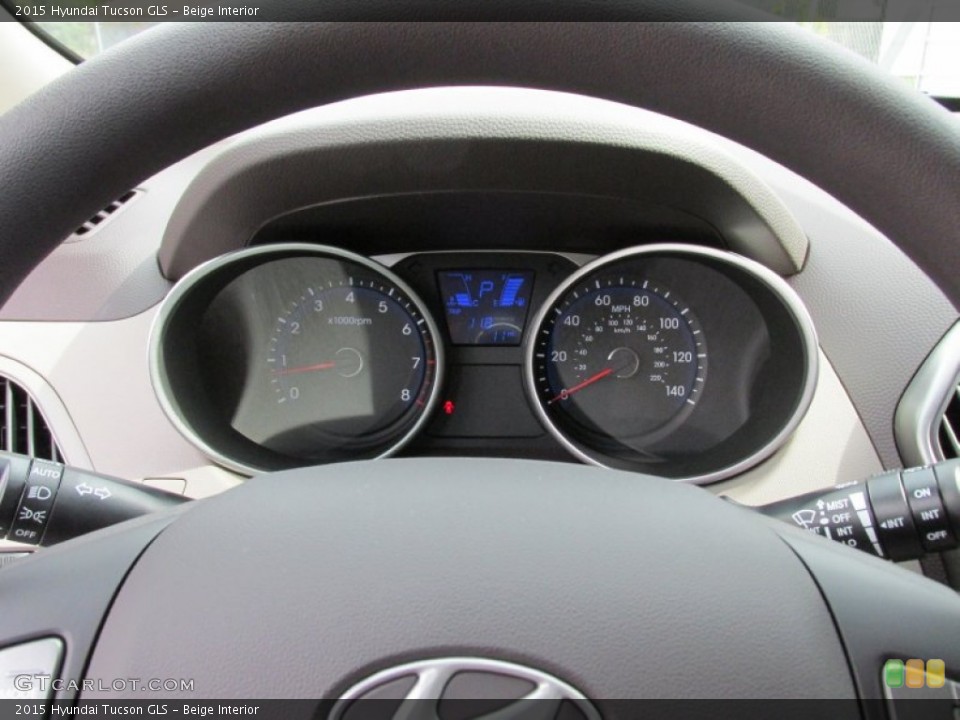 Beige Interior Gauges for the 2015 Hyundai Tucson GLS #97967381