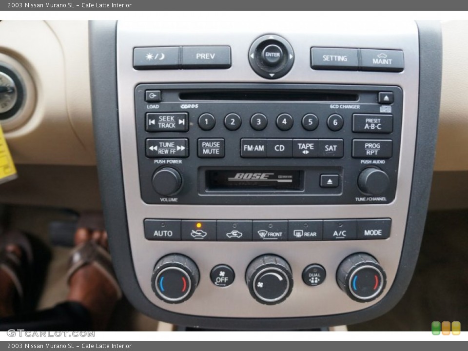 Cafe Latte Interior Controls for the 2003 Nissan Murano SL #97968878
