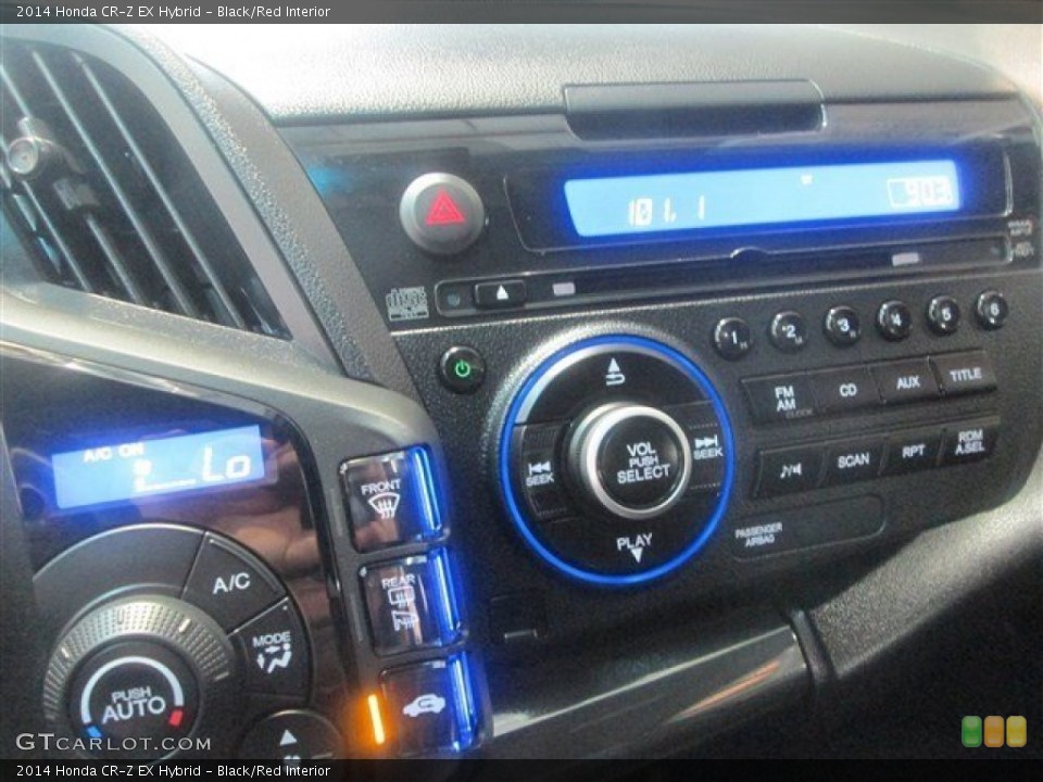 Black/Red Interior Controls for the 2014 Honda CR-Z EX Hybrid #97974073