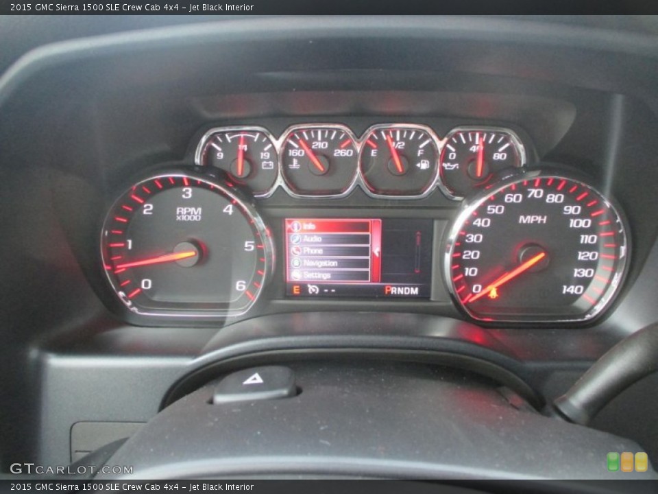 Jet Black Interior Gauges for the 2015 GMC Sierra 1500 SLE Crew Cab 4x4 #97974508