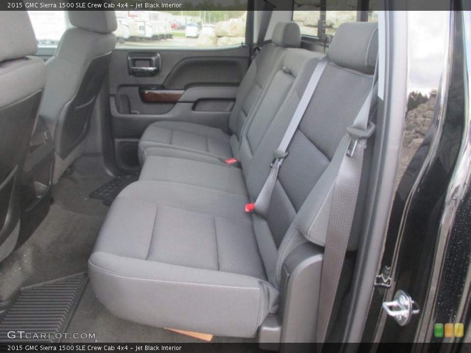 Jet Black Interior Rear Seat for the 2015 GMC Sierra 1500 SLE Crew Cab 4x4 #97974709