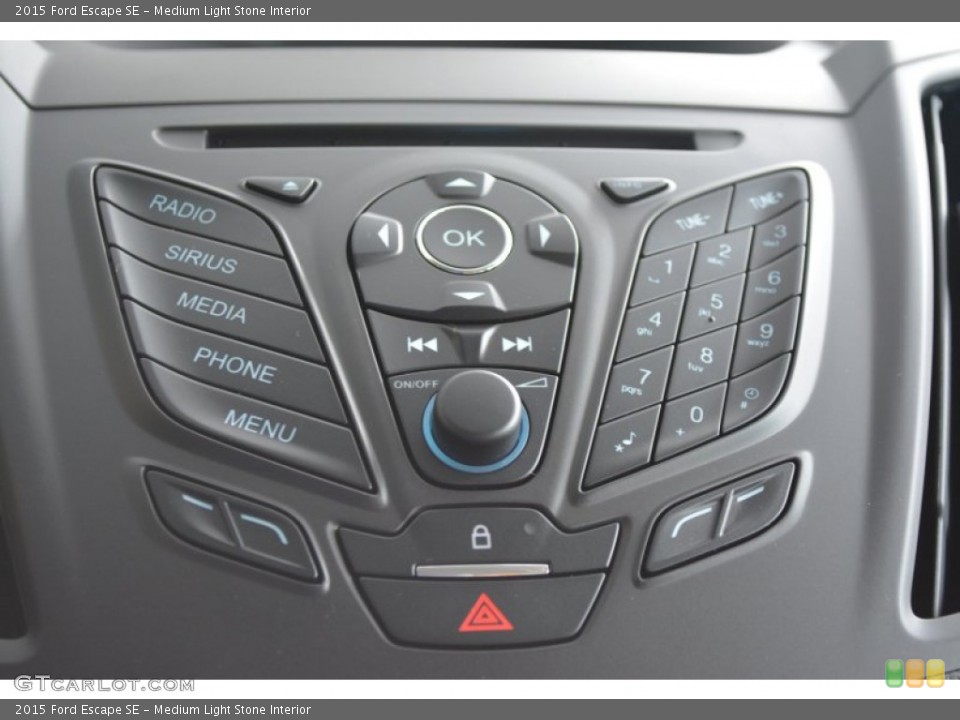 Medium Light Stone Interior Controls for the 2015 Ford Escape SE #97975264