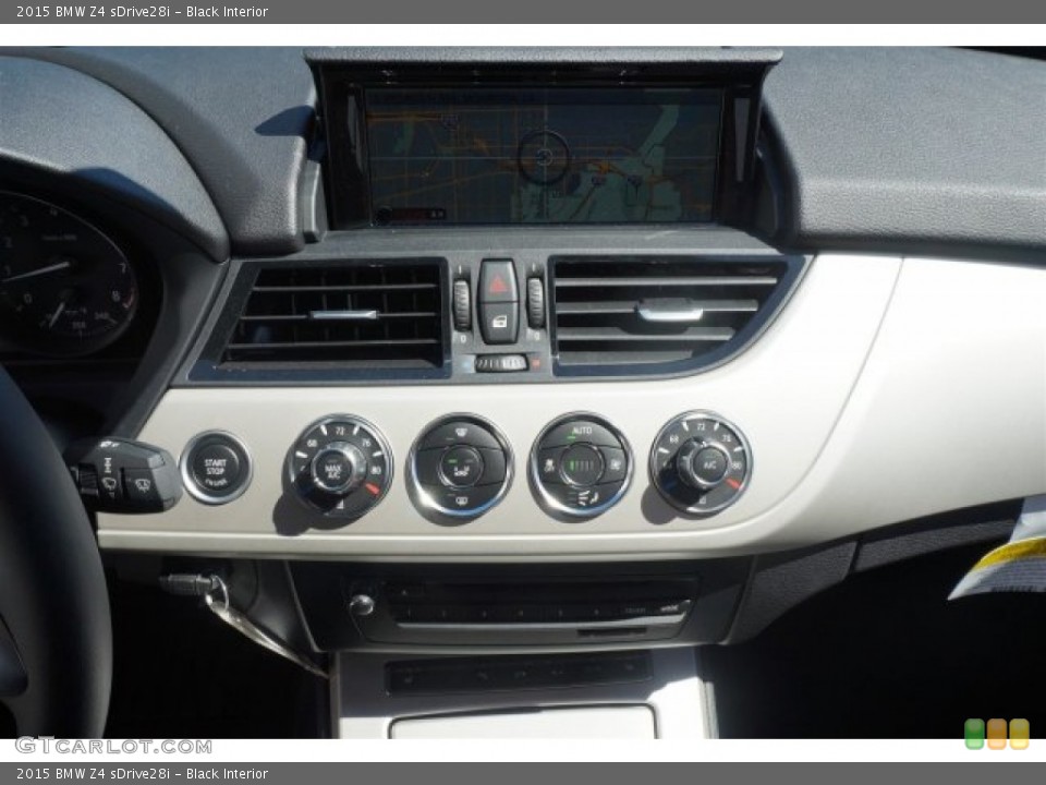 Black Interior Controls for the 2015 BMW Z4 sDrive28i #97975654